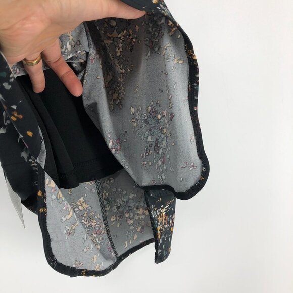 Le Chateau Black floral NWT Boatneck 3/4 sleeve midi dress Size XS - Picture 13 of 16